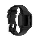 For Garmin Vivofit JR3 Silicone Pure Color Watch Band(Black) - 1
