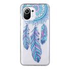 For Xiaomi Mi 11 Lite Coloured Drawing Pattern Transparent TPU Protective Case(Windmill) - 1