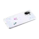For Xiaomi Mi 11 Lite Coloured Drawing Pattern Transparent TPU Protective Case(Flower Butterfly) - 2