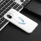 For Xiaomi Mi 11 Lite Coloured Drawing Pattern Transparent TPU Protective Case(Feather) - 5