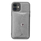 For iPhone 11 Pro ViLi T Series TPU + PU Woven Fabric Magnetic Protective Case with Wallet (Grey) - 1