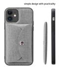 For iPhone 12 Pro ViLi T Series TPU + PU Woven Fabric Magnetic Protective Case with Wallet(Grey) - 2