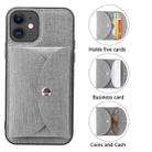 For iPhone 12 Pro ViLi T Series TPU + PU Woven Fabric Magnetic Protective Case with Wallet(Grey) - 4