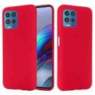 For Motorola Moto G100 / Edge S Solid Color Liquid Silicone Dropproof Full Coverage Protective Case(Red) - 1