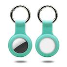 Silicone Case with Keychain Ring for AirTag(Mint Green) - 1