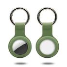 Silicone Case with Keychain Ring for AirTag(Green) - 1