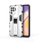For OPPO A94 Supersonic PC + TPU Shock-proof Protective Case with Holder(Silver) - 1
