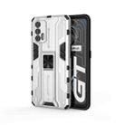 For OPPO Realme GT Supersonic PC + TPU Shock-proof Protective Case with Holder(Silver) - 1