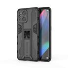 For OPPO Find X3 Supersonic PC + TPU Shock-proof Protective Case with Holder(Black) - 1