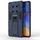 For Huawei Mate 40 Pro Supersonic PC + TPU Shock-proof Protective Case with Holder(Dark Blue) - 1