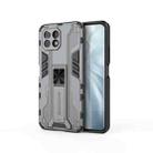 For Xiaomi Mi 11 Lite Supersonic PC + TPU Shock-proof Protective Case with Holder(Grey) - 1