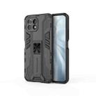 For Xiaomi Mi 11 Lite Supersonic PC + TPU Shock-proof Protective Case with Holder(Black) - 1