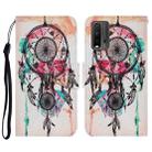 For Xiaomi Redmi 9T Coloured Drawing Pattern Horizontal Flip PU Leather Case with Holder & Card Slots & Wallet & Lanyard(Wind Chimes) - 1