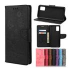 For Samsung Galaxy A02s (EU Version) Butterflies Embossing Horizontal Flip Leather Case with Holder & Card Slots & Wallet(Black) - 1