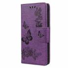 For Samsung Galaxy Xcover 5 Butterflies Embossing Horizontal Flip Leather Case with Holder & Card Slots & Wallet(Purple) - 2