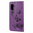 For Samsung Galaxy Xcover 5 Butterflies Embossing Horizontal Flip Leather Case with Holder & Card Slots & Wallet(Purple) - 3