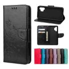 For Samsung Galaxy A32 4G Butterfly Flower Pattern Horizontal Flip Leather Case with Holder & Card Slots & Wallet(Black) - 1