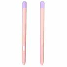 Liquid Silicone Stylus Pen Protective Case for Samsung Galaxy Tab S6 Lite P610 / P615(Pink Purple) - 1