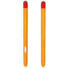 Liquid Silicone Stylus Pen Protective Case for Samsung Galaxy Tab S6 Lite P610 / P615(Yellow Red) - 1