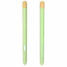 Liquid Silicone Stylus Pen Protective Case for Samsung Galaxy Tab S6 Lite P610 / P615(Green Yellow) - 1