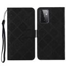For Samsung Galaxy A72 5G / 4G Ethnic Style Embossed Pattern Horizontal Flip Leather Case with Holder & Card Slots & Wallet & Lanyard(Black) - 1