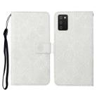 For Samsung Galaxy A02s EU Version Ethnic Style Embossed Pattern Horizontal Flip Leather Case with Holder & Card Slots & Wallet & Lanyard(White) - 1