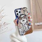For iPhone 11 Pro Max Shockproof Half-inclusive Leopard Pattern Protective Case (Glasses Girl) - 1