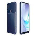 For Motorola Moto G50 Carbon Fiber Texture Shockproof TPU Case(Blue) - 1