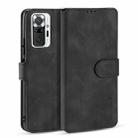 For Xiaomi Redmi Note 10 Pro DG.MING Retro Oil Side Horizontal Flip Leather Case with Holder & Card Slots & Wallet(Black) - 1