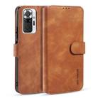 For Xiaomi Redmi Note 10 Pro DG.MING Retro Oil Side Horizontal Flip Leather Case with Holder & Card Slots & Wallet(Brown) - 1