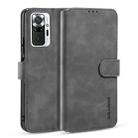 For Xiaomi Redmi Note 10 Pro DG.MING Retro Oil Side Horizontal Flip Leather Case with Holder & Card Slots & Wallet(Grey) - 1