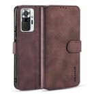 For Xiaomi Redmi Note 10 Pro DG.MING Retro Oil Side Horizontal Flip Leather Case with Holder & Card Slots & Wallet(Coffee) - 1