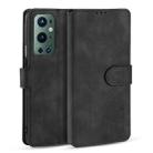 For OnePlus 9 Pro DG.MING Retro Oil Side Horizontal Flip Leather Case with Holder & Card Slots & Wallet(Black) - 1