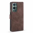 For OnePlus 9 Pro DG.MING Retro Oil Side Horizontal Flip Leather Case with Holder & Card Slots & Wallet(Coffee) - 3