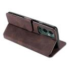 For OnePlus 9 Pro DG.MING Retro Oil Side Horizontal Flip Leather Case with Holder & Card Slots & Wallet(Coffee) - 5