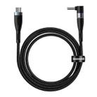 Baseus CATXC-T01 Zinc Magnetic Series 100W USB-C / Type-C to DC Round Port (4.0 x 1.7mm) Charging Cable for Lenovo Laptops, Cable Length: 2m(Black) - 1