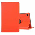 For Samsung Galaxy A7 Lite T220 360 Degree Rotation Litchi Texture Flip Leather Case with Holder(Orange) - 1