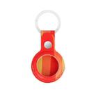 Rainbow Anti-scratch PU Shockproof Protective Cover Case with Keychain Ring Loop For AirTag(Red Orange Yellow) - 2