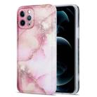 For iPhone 11 Glazed Marble Pattern TPU Shockproof Protective Case (Pink) - 1