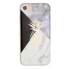 For iPhone SE 2020 & 8 & 7 Hot Stamping Geometric Marble IMD Craft TPU Protective Case(Pineapple) - 3