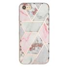 For iPhone SE 2020 & 8 & 7 Hot Stamping Geometric Marble IMD Craft TPU Protective Case(Hexagon) - 3