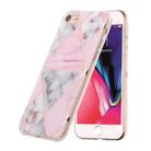 For iPhone SE 2020 & 8 & 7 Hot Stamping Geometric Marble IMD Craft TPU Protective Case(Rhombus) - 2