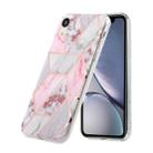 For iPhone XR Hot Stamping Geometric Marble IMD Craft TPU Protective Case(Hexagon) - 2