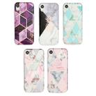 For iPhone XR Hot Stamping Geometric Marble IMD Craft TPU Protective Case(Hexagon) - 7
