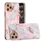 For iPhone 11 Pro Hot Stamping Geometric Marble IMD Craft TPU Protective Case(Hexagon) - 1