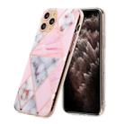 For iPhone 11 Pro Max Hot Stamping Geometric Marble IMD Craft TPU Protective Case(Rhombus) - 2