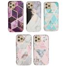 For iPhone 11 Pro Max Hot Stamping Geometric Marble IMD Craft TPU Protective Case(Rhombus) - 7