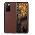 For Xiaomi Mi Mix Fold Genuine Leather Lambskin Texture Folding Protective Case(Brown) - 1