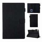 Hair Silky Texture Solid Color Horizontal Flip Leather Case with Holder & Card Slots & Photo Frame & Anti-Skid Strip For Amazon Kindle Fire HD8 2016 / 2017 / 2018(Black) - 1