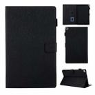 Hair Silky Texture Solid Color Horizontal Flip Leather Case with Holder & Card Slots & Photo Frame & Anti-Skid Strip For Amazon Kindle Fire HD10 2015 / 2017 / 2019(Black) - 1